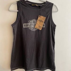 -copy  Harley Davidson distressed woman’s top